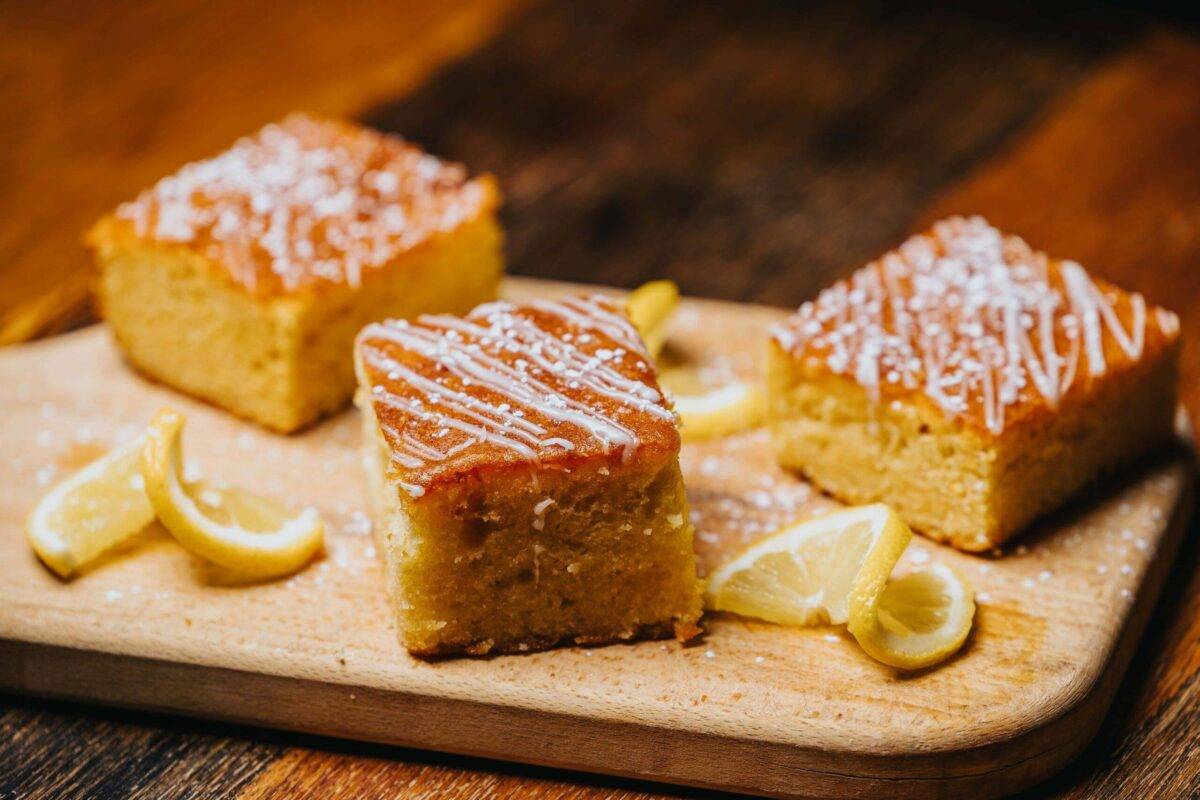 Lemon Drizzle Traybake Hook & Ladder Café